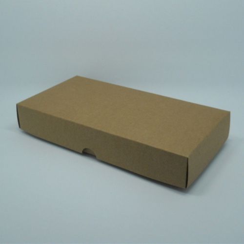 Brown kraft paper w/ cover&amp;semicircle gap package box chocolate candy box for sale