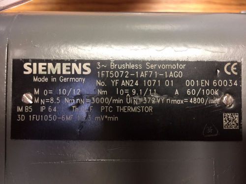 Siemens 1FT5072-1AF71-1AG0