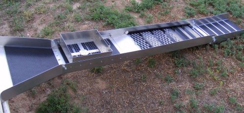 10 inch - monster  sluice box with rail track system classifier &amp; flare ( nice ) for sale