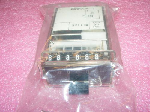 ONE NEW OLD STOCK SODECO RG152E 12VDC 47 OHM COUNTER