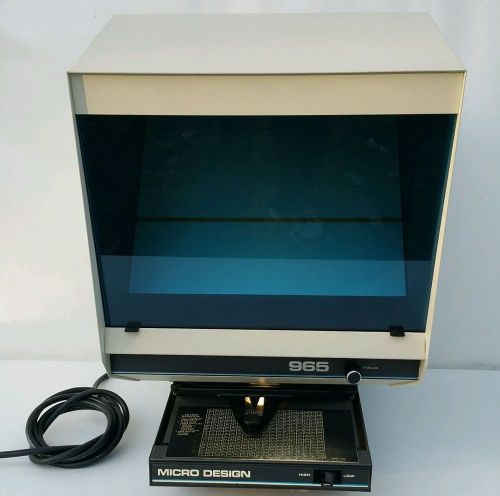 NICE - Bell and Howell Micro Design  Microfilm Microfiche Viewer Reader Scanner