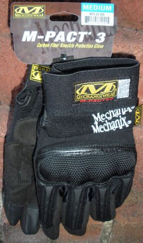 Mechanix Wear M-Pact 3 Carbon Fiber Knuckle Protection Gloves - Black - Medium