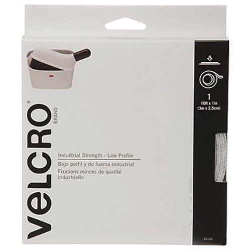 Velcrobrand: Industrial Strength Low Profile 10 X 1&#034; Tape Black Heavy Duty Stron