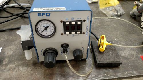 Efd ultra 1400 fluid dispenser auto syringe extruder with footswitch 2b for sale