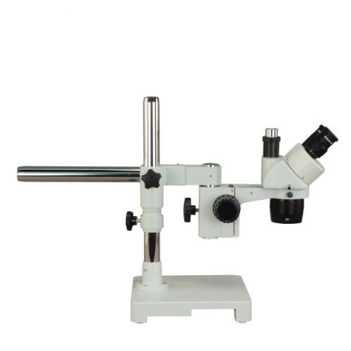 20x-40x trinocular stereo microscope on single arm boom stand for sale