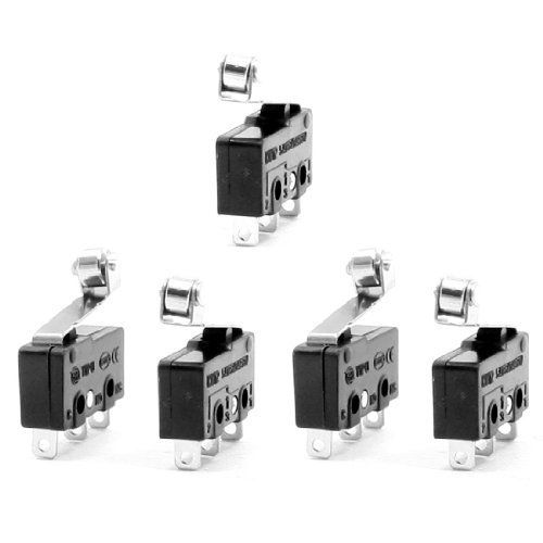 uxcell® 5 Pcs Micro Limit Switch Roller Arm Subminiature SPDT Snap Action LOT