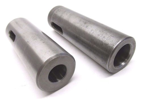 2 &amp; 3 MORSE TAPER SLEEVE ADAPTERS w/ 1-1/2&#034; STRAIGHT SHANKS