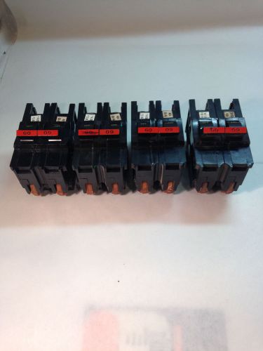 Federal Pacific 60 Amp 2 Pole STAB-LOK Breakers Type NA Lot of 4