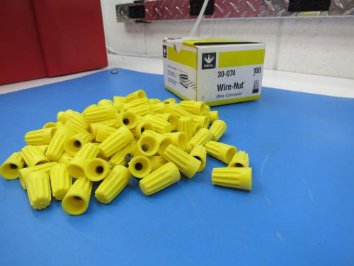 Ideal Twist on Wire Nuts 30-074 Yellow 74B (Box of 100) *Free Shipping