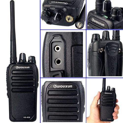 Wouxun KG-828 Walkie Talkie UHF 16CH FM VOX SQL Scan TOT Analog IP Two Way Radio