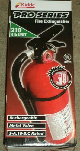 Kidde Pro Series Fire Extinguisher 210 4lb Unit -rechargeable