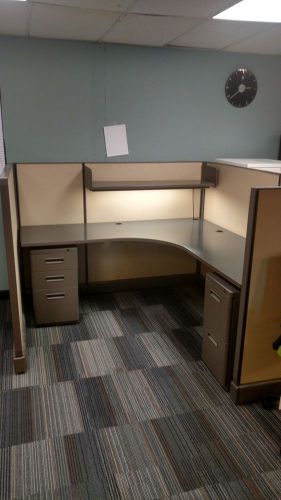 Cub-039 - golden wheat - 6x8 6x6 herman miller a02 cubicles for sale