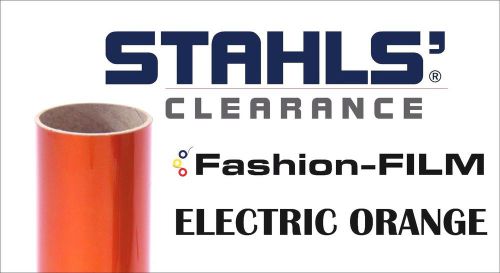 Stahls&#039; fashion-film electric heat transfer vinyl - orange - 15&#034; x 7 yards for sale