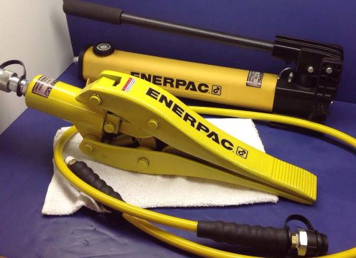 Enerpac wr-15 hydraulic cylinder spreader p392 pump set 6&#039; hydraulic hose nice! for sale