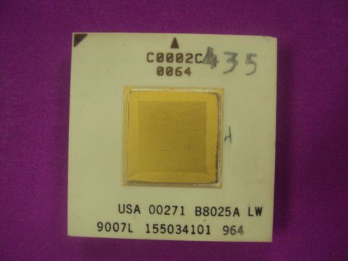 R**VINTAGE CPU USA C0002C 0064 Rare Collectable Processor White Ceramic IC**