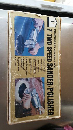 Vintage Heavy Duty Penncraft 2 Speed 7&#034; Sander Polisher (MADE IN USA)