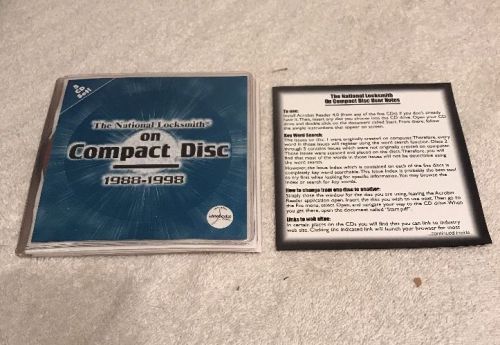 The National Locksmith On Compact Disc 1988-1998 5 CD SET