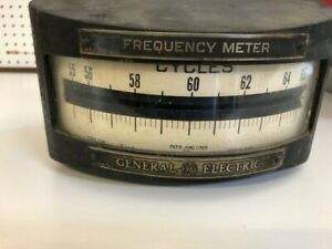 Antique General Electric GE Meter Gauge Steampunk Industrial Meter Gauge Deco