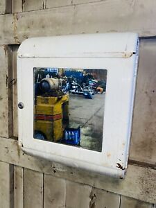 Vintage Metal Darman Deluxe Gas Station Continuous Towel Cabinet With Mirror
