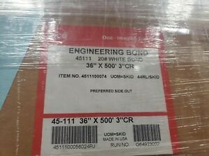 36&#034; x 500&#039; 20 lb Engineering Bond Plotter Paper