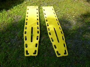 Lot of 2 - NAJO-LITE Backboard Yellow Spinal Immobilization 6FT Length