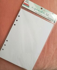 NEW The Paper Studio Agenda 52 Dotted Bullet Paper A5 (5.758.25in) 36 Sheets
