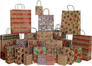 Iconikal Foil &amp; Glitter Kraft Christmas Gift 24 Piece Set, 24 Count
