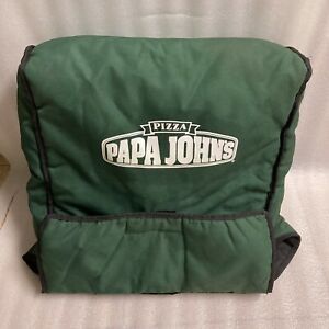 PAPA JOHN’S PIZZA INSULATED LARGE RARE GREEN Delivery BAG Great Condition
