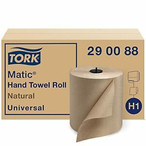 Tork Matic Hand Towel Roll Natural Universal H1 100% Recycled Fiber High Abso...