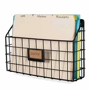 Wall35 Rivista File Holder Home Office Desk Organizer Wall Mounted Wide Chick...