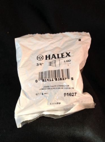 NEW Halex 91627 Liquidtight Connector, 3/4 IN, Zinc die cast (MKE20)