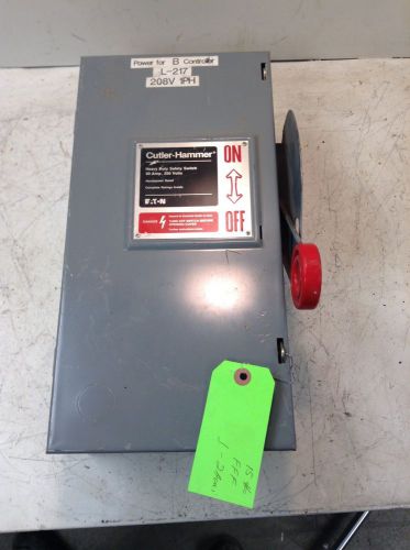 Cutler hammer 30 amp safety disconnect switch 240 vac dh361ngk for sale