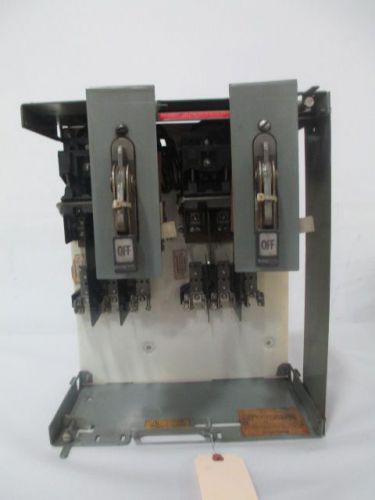 CUTLER HAMMER MCC BUCKET DOUBLE FUSIBLE 30A 600V-AC 3P DISCONNECT SWITCH D241931