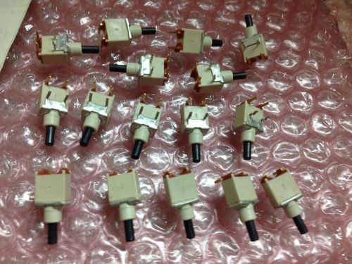 16 NEW C &amp; K Components EP11SD1ABE Switch Pushbutton Spst, 20VAC Through Hole