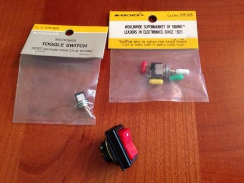 Lot of 3 toggle switch 275-325, 275-624 new for sale
