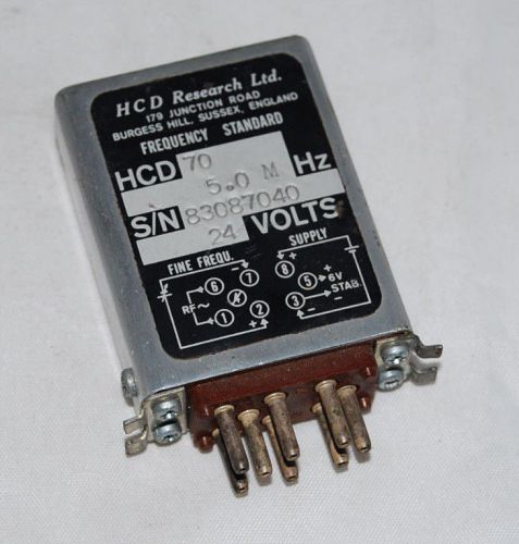 CRYSTAL RF SCILLATOR HCD70 5Mhz 5.0 Mhz 24V