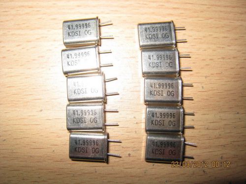 10 X 41.99996 MHz 41.99996MHz 41.99996 M Hz Crystal Oscillator HC-49U NEW KDS