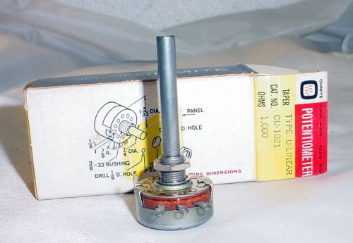 NOS Ohmite 1000 ohm Potentiometer Linear 2 Watt