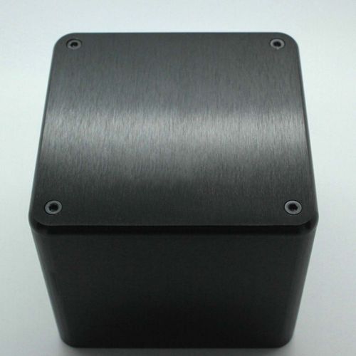 1pc 110*110*96mm black aluminum vintage transformer cover for audio tube amp diy for sale
