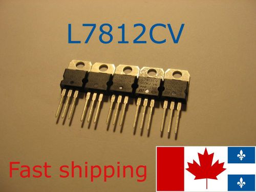 L7812CV L7812 voltage regulator 12V 1.5A LOT of 5pcs