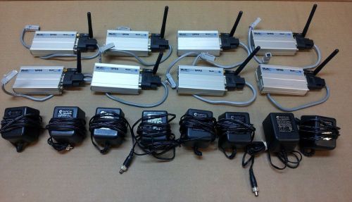Lot of 8 MultiTech MultiModem GPRS GSM Wireless Modem MTCBA-G-F2   “AC Adapters