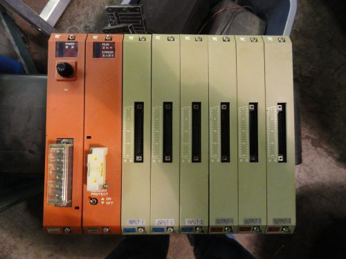 Yaskawa electric r84 cpu, power supply, 3 input cards, 3 output cards for sale