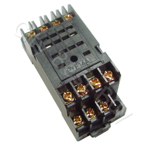5 pyf14a power timer relay socket base screw terminal 14 pin h3y-4 my4nj hh54p for sale
