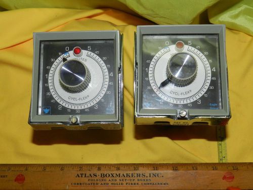 Eagle Signal HP5  LOT OF 2 Cycl-flex TIMER  0 - 5 min Used as is