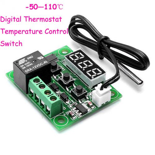 GOOD NEW DC 12V Cool Heat temp Thermostat Thermometer Temperature Control Switch