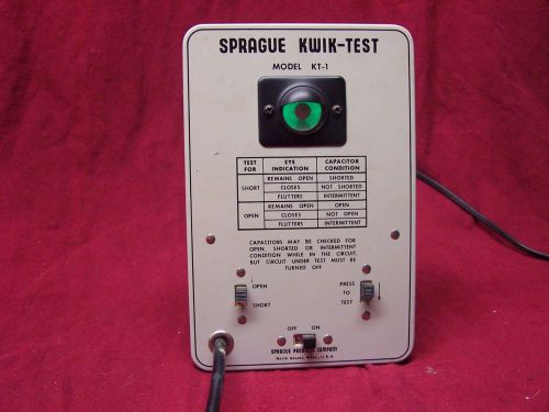 Vintage Sprague Capacitor Checker-Original Box with Instructions--Nice