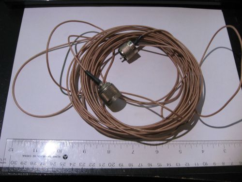 Qty 1 Coaxial Patch Cable UHF Male to N-Male Several Meters of Thin Coax - USED