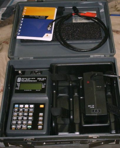 Wandel &amp; goltermann spm-32a selective level meter w/manual, case and power cords for sale