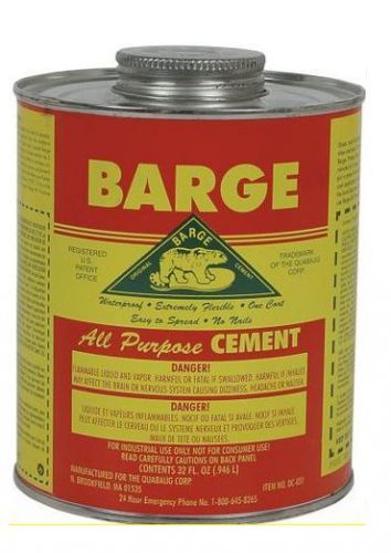 1 quart 32oz barge rubber contact cement glue adhesive waterproof w/applicator for sale