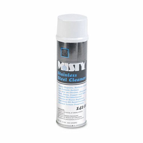 Misty Stainless Steel Cleaner &amp; Polish, 15 oz. Aerosol Can, 12/CT (AMRA14120CT)